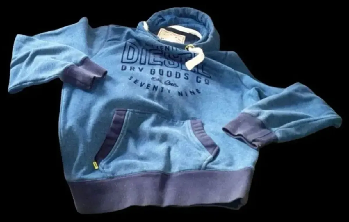 BNWT Vintage Diesel Hoodie "Dry Goods Co" Size XL - Image 4