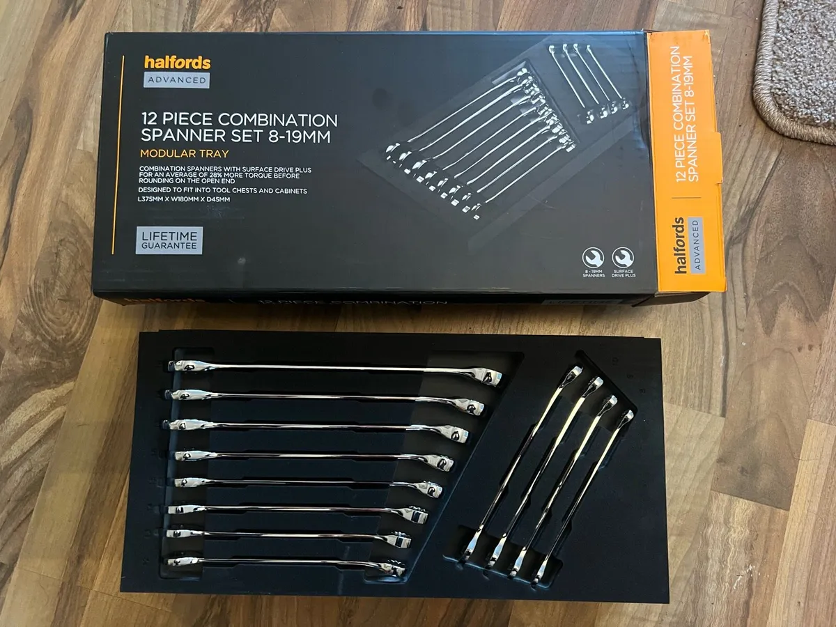 Combination spanner set 8 -19mm