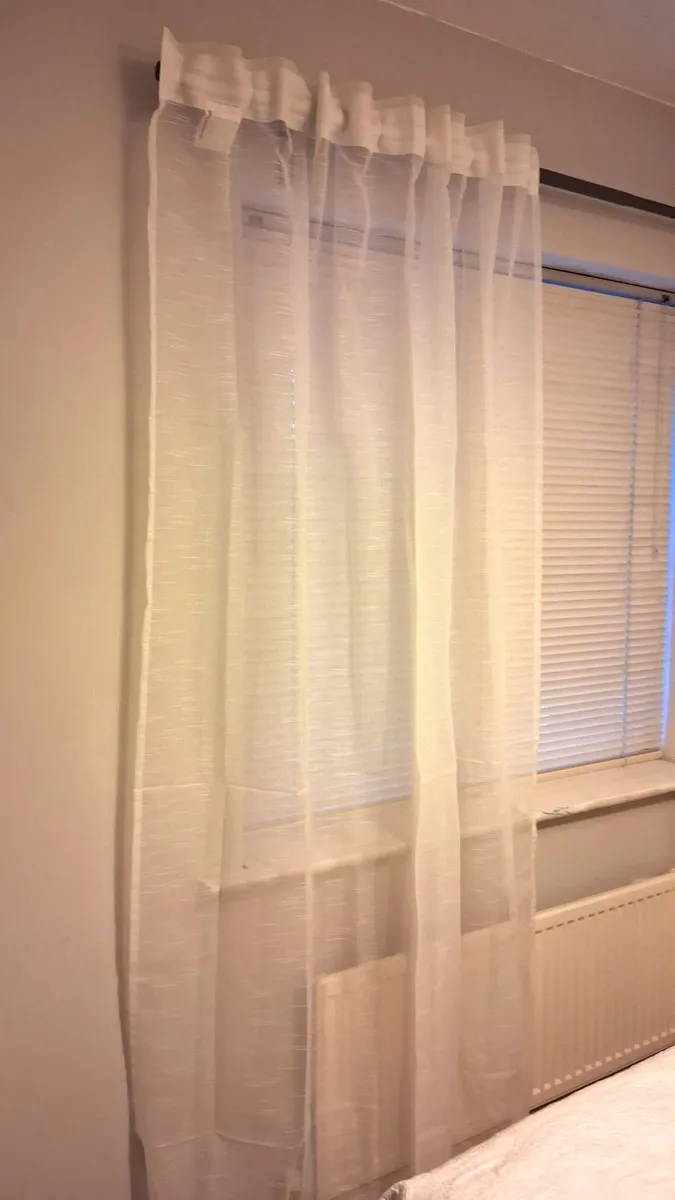Sheer white curtains - Image 4