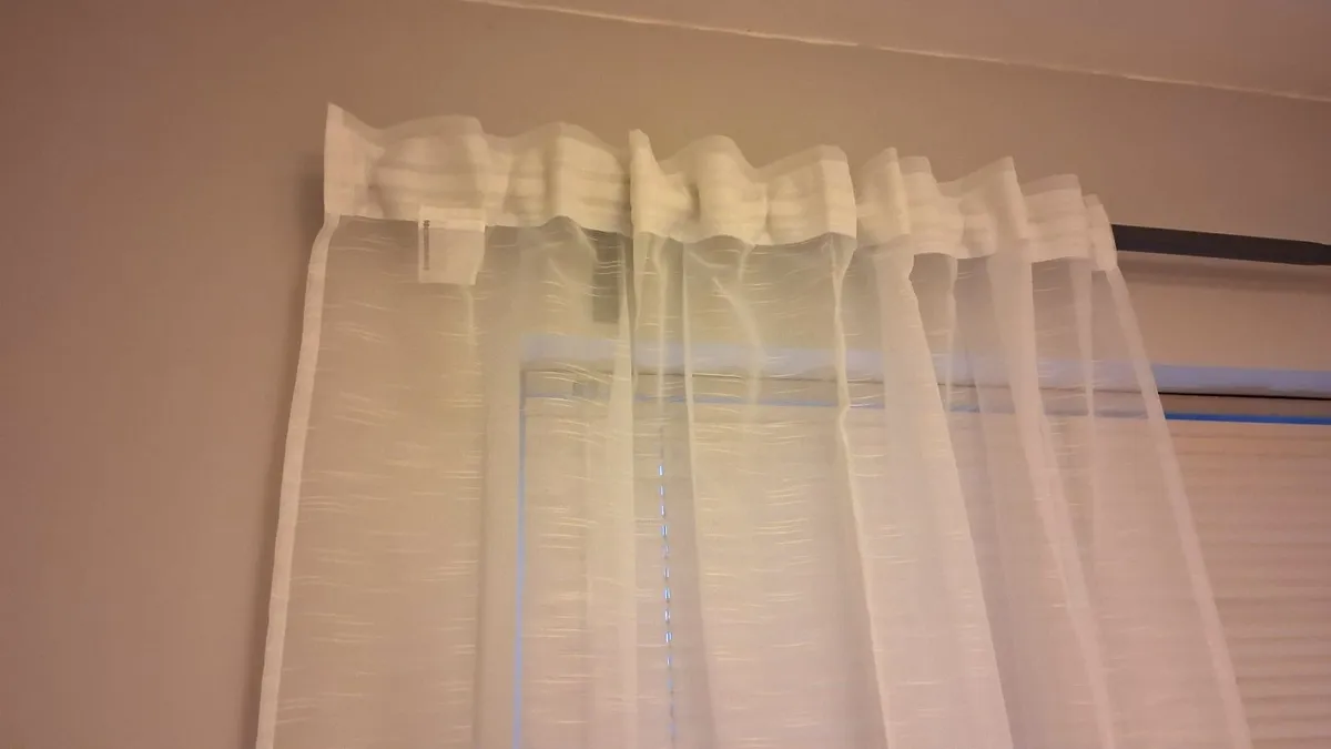 Sheer white curtains - Image 1