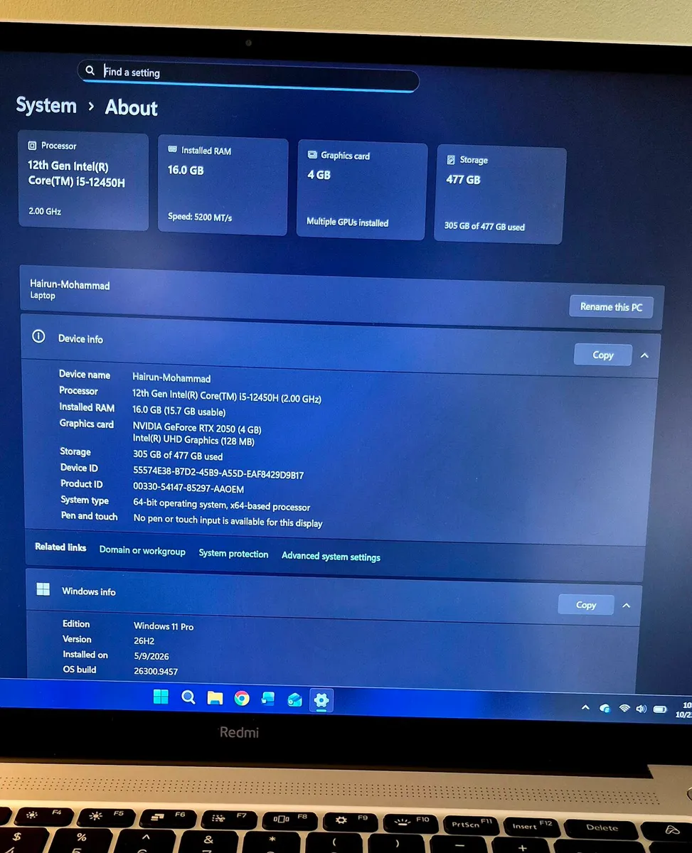 Xiaomi RedmiBook Pro RTX 2050 16/512GB - Image 4