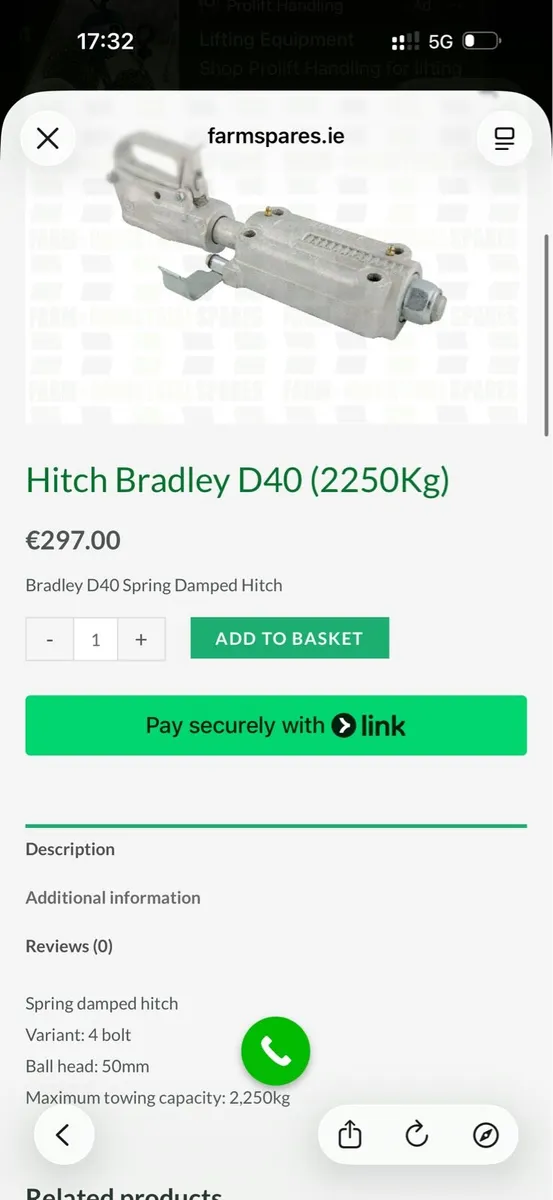 Trailer hitch 2250KG - Image 3