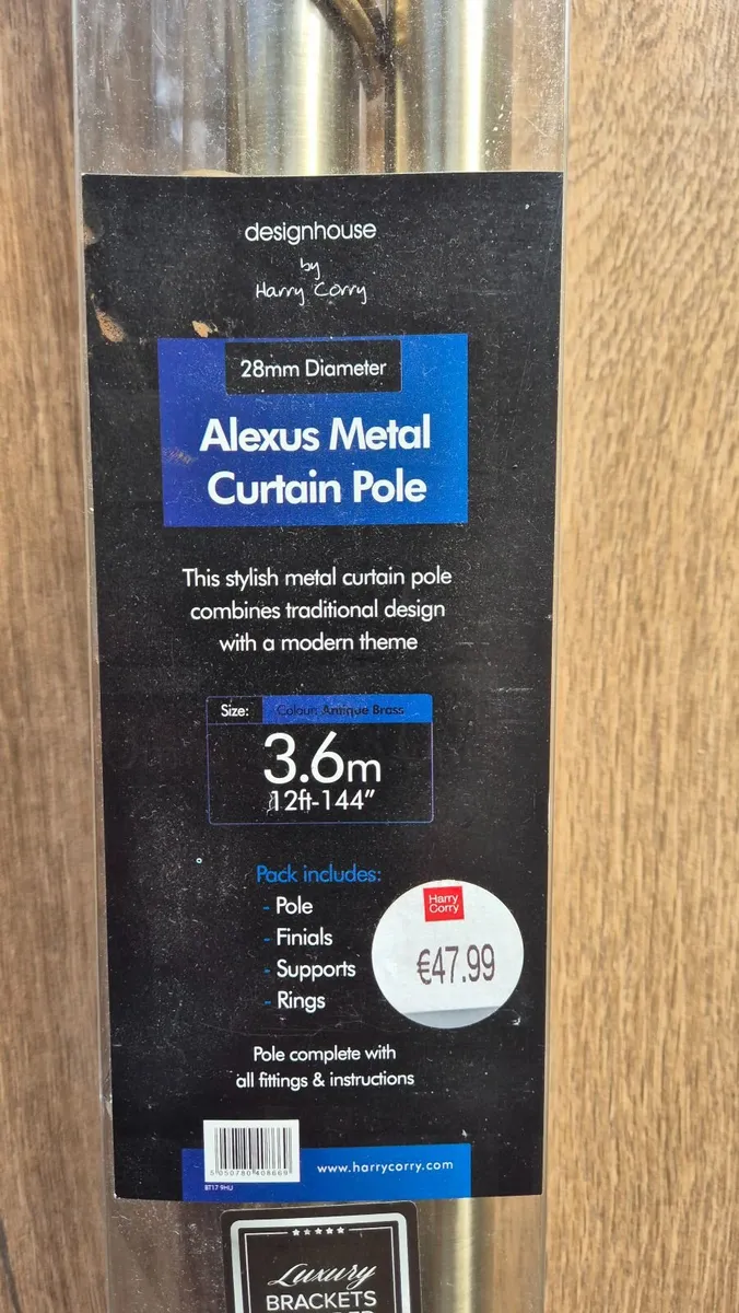 Long curtain pole 3.6m - Image 2