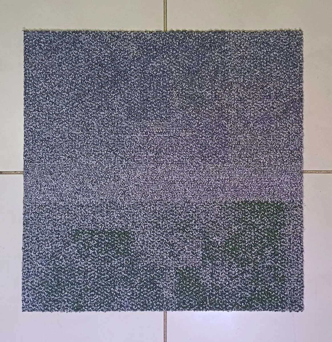 Carpet Tiles - White & Green - Image 1