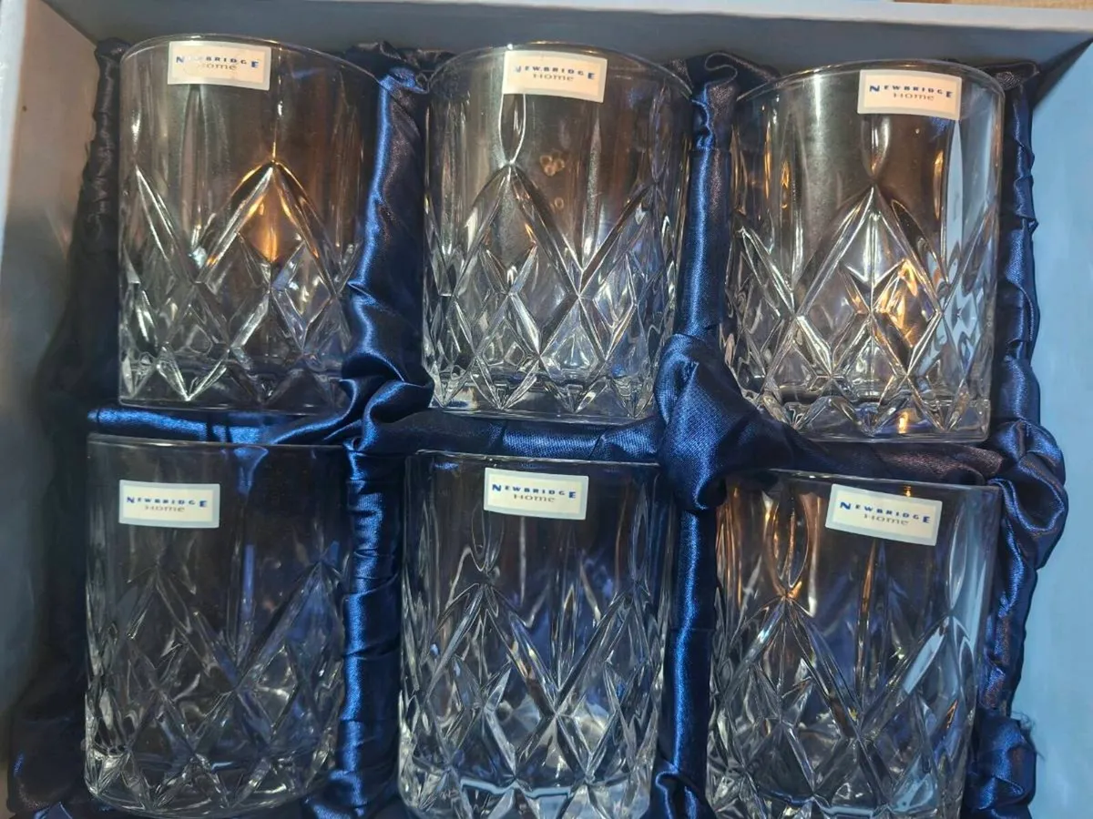 Newbridge Home Cut Crystal Whiskey Glasses - Image 3