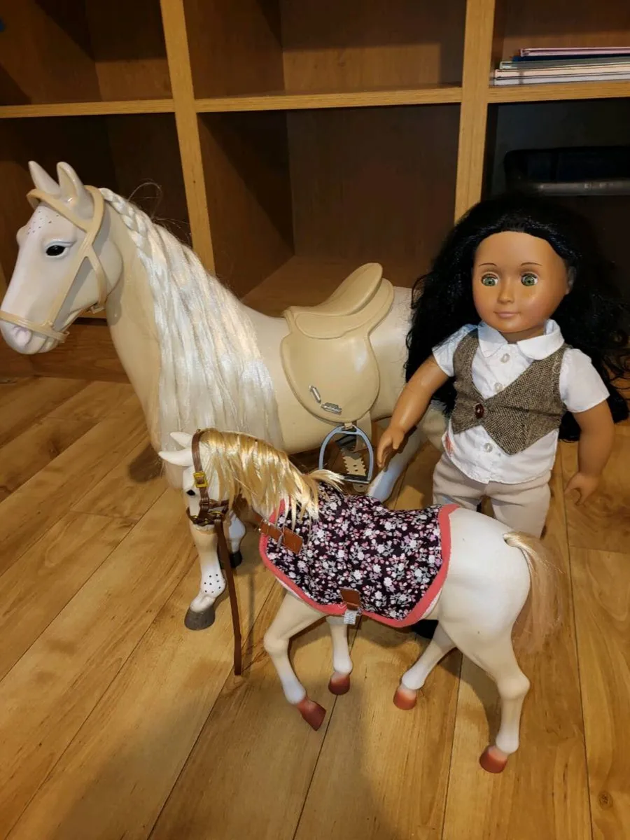Our Generation Horse, Foal and Doll - Image 1