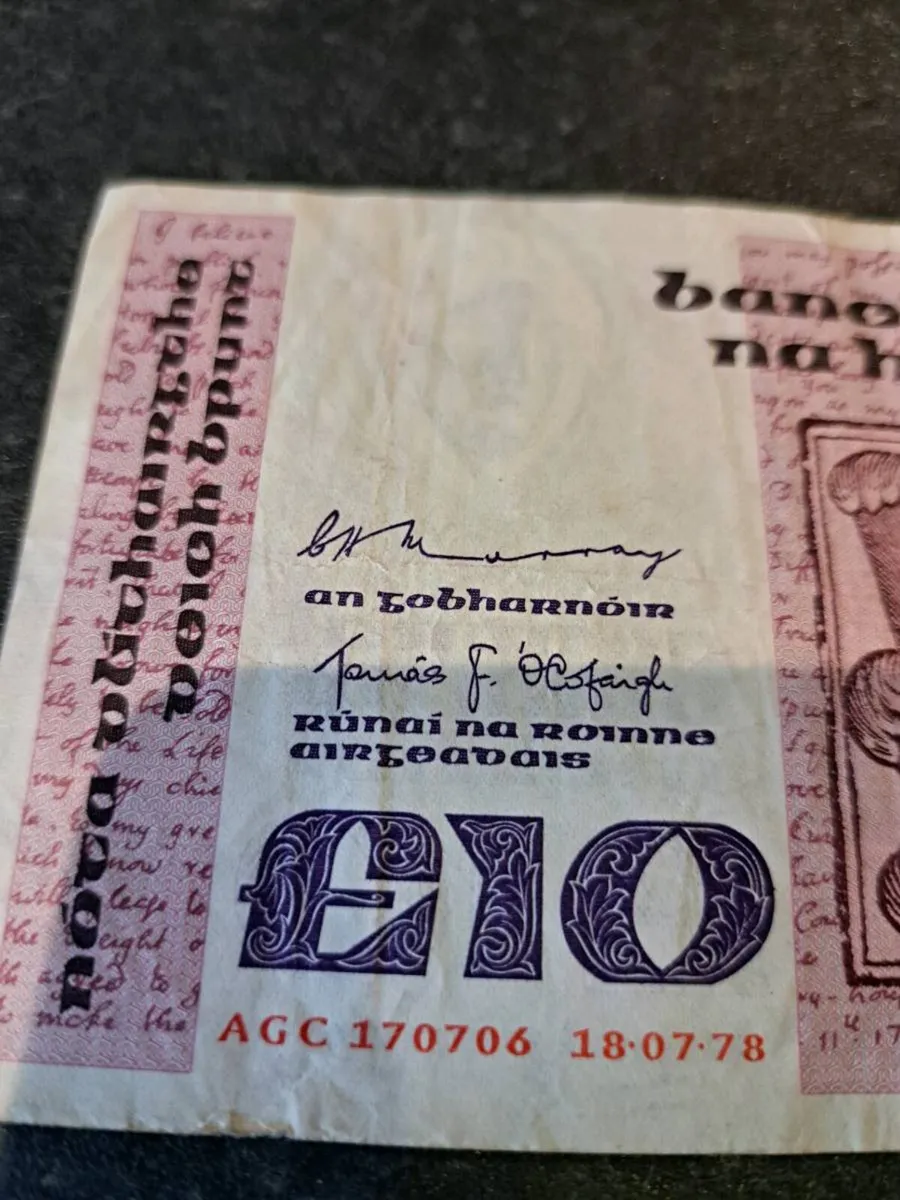 Old ten pound noat - Image 3