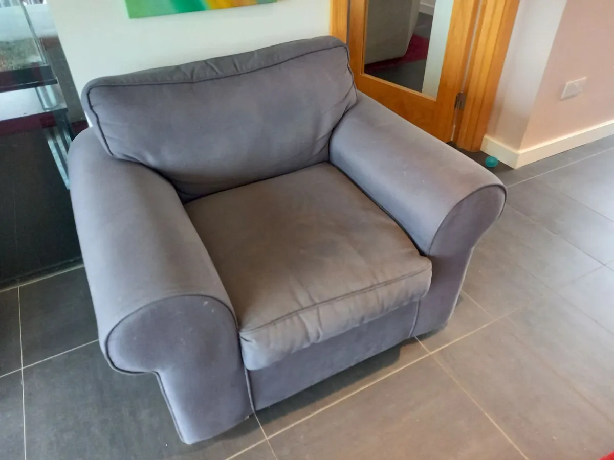 2-Seater Couch & Armchair - Image 4