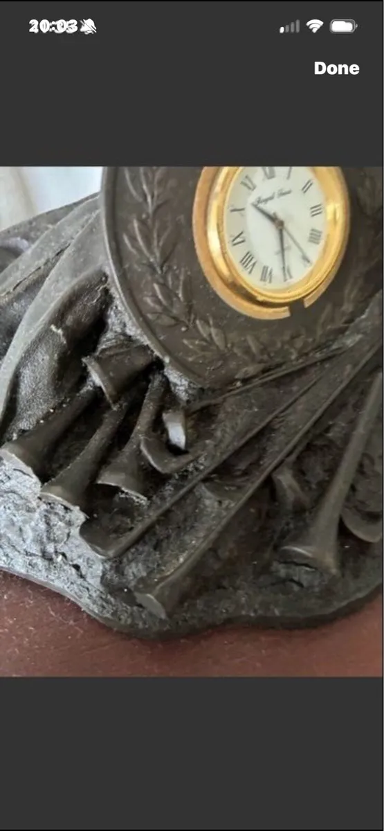 Royal Tara Bronze Golf Clock Display/ Prize - Image 4