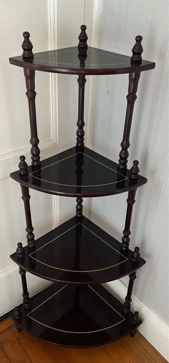Ornate Corner Whatnot Shelves - Image 4