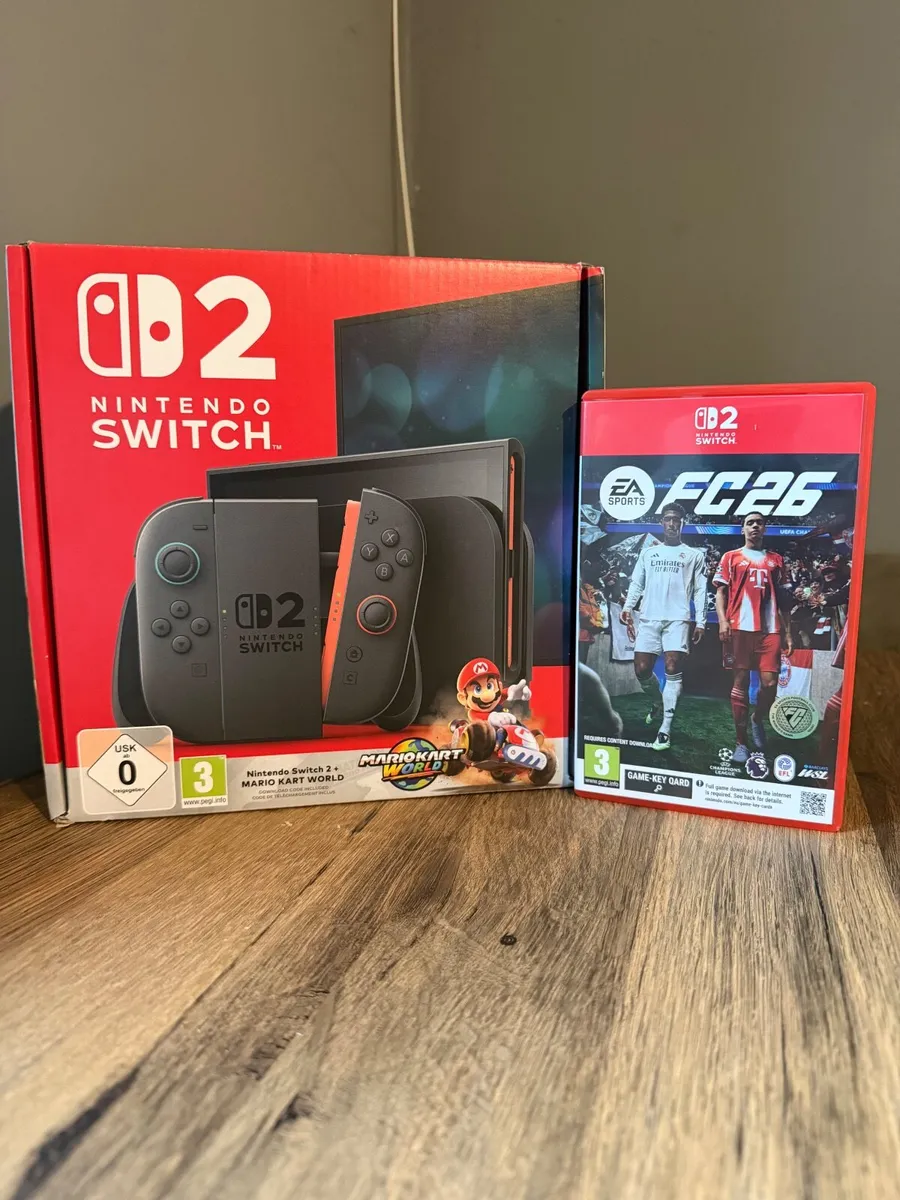 Nintendo Switch 2 + Travel Case + FIFA 26 - Image 1