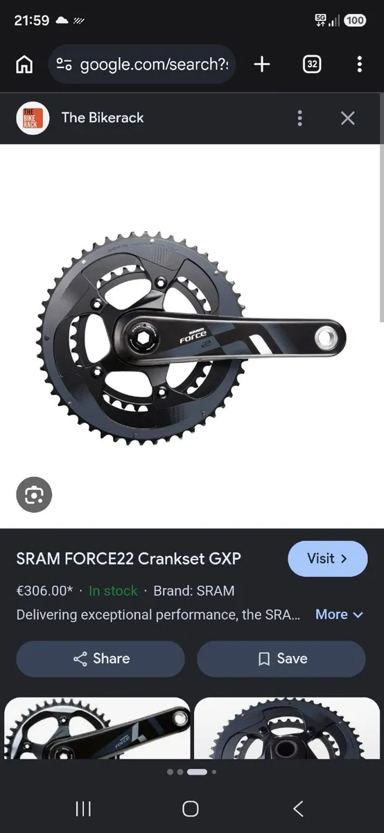 Sram Force 22 Carbon GXP Crankset - Image 2