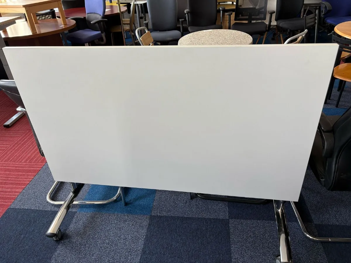 White Flip Top Table - £100+VAT