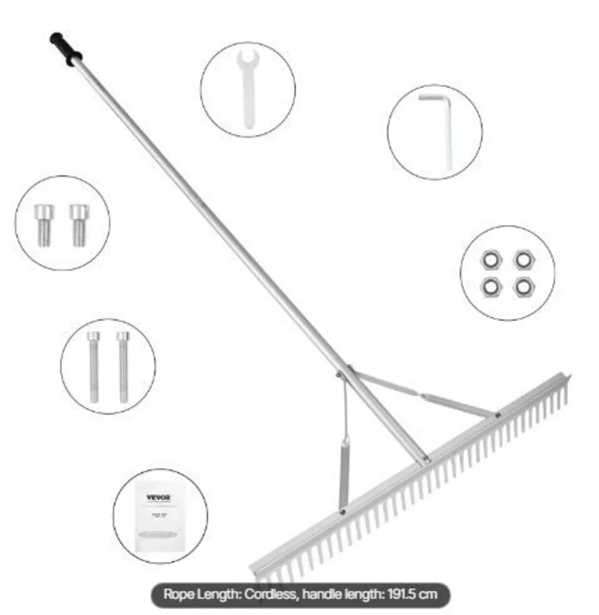 Landscape Rake, 915mm Head Aluminum - Image 2