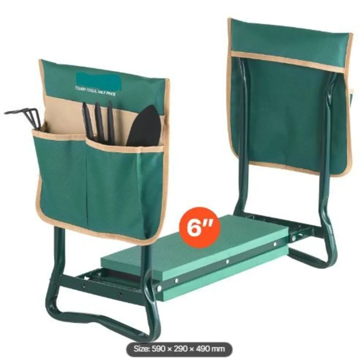 Garden Kneeler and Seat, 6 in Wide Kneeling - Image 4
