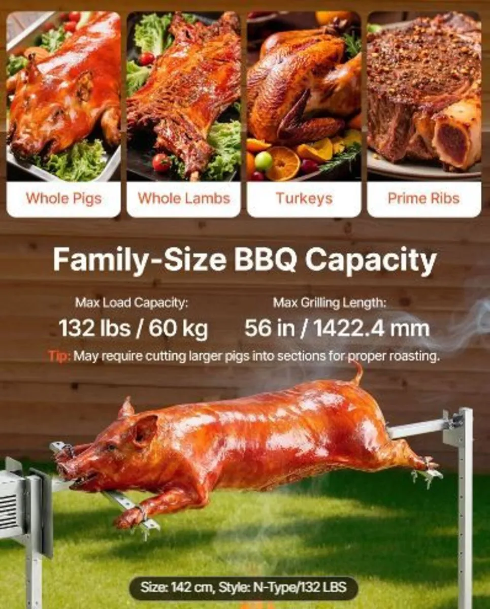 Rotisserie Grill 8 Level Height Electric - Image 2