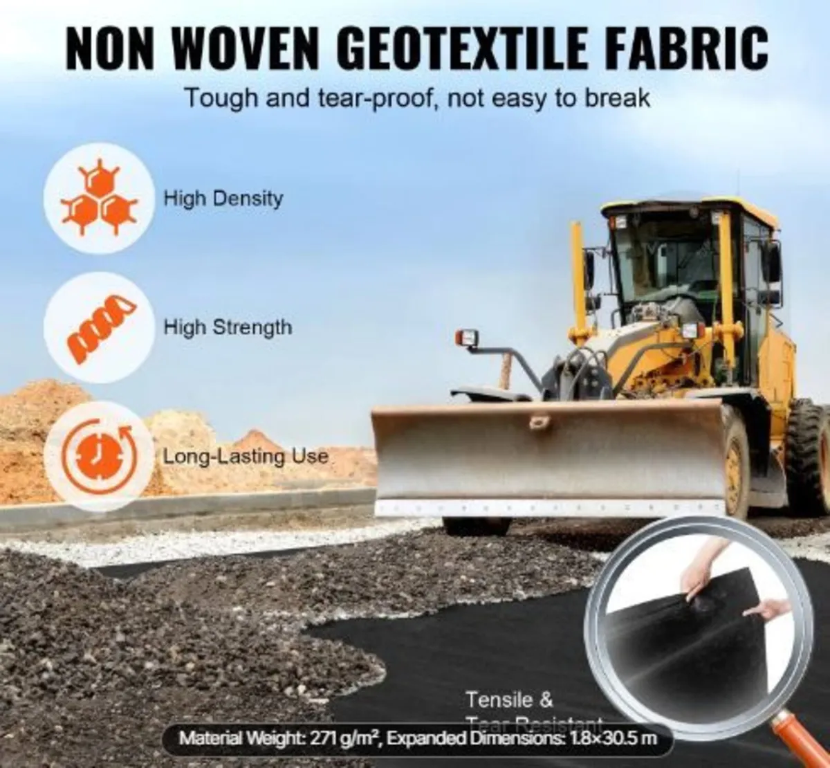 Non Woven Geotextile Fabric Under Gravel - Image 1