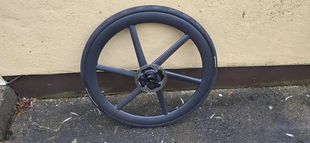 Carbon front road bike wheel only for sale - Image 2
