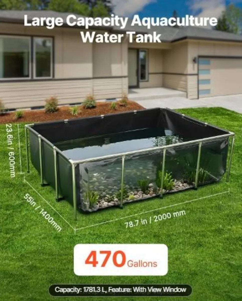 Canvas Fish Pond, 470 Gal Above Ground - Image 3