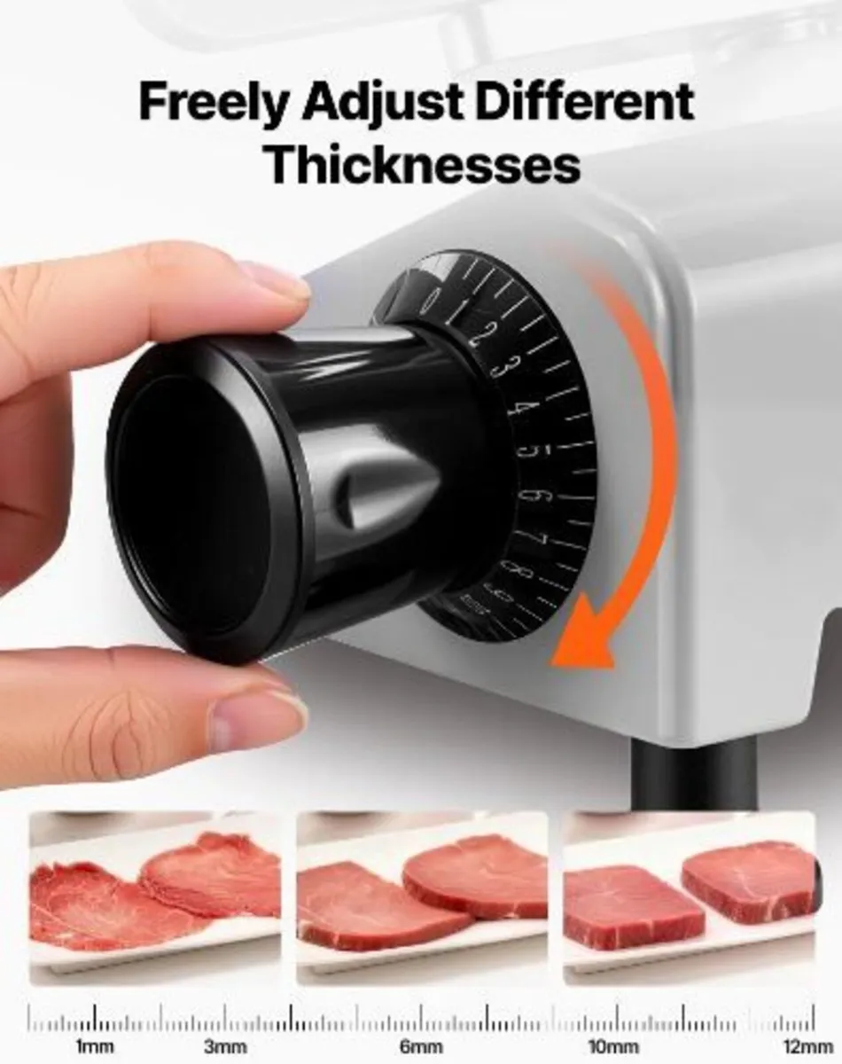 Commercial Meat Slicer 300W Electric Cutter 22cm - Image 3
