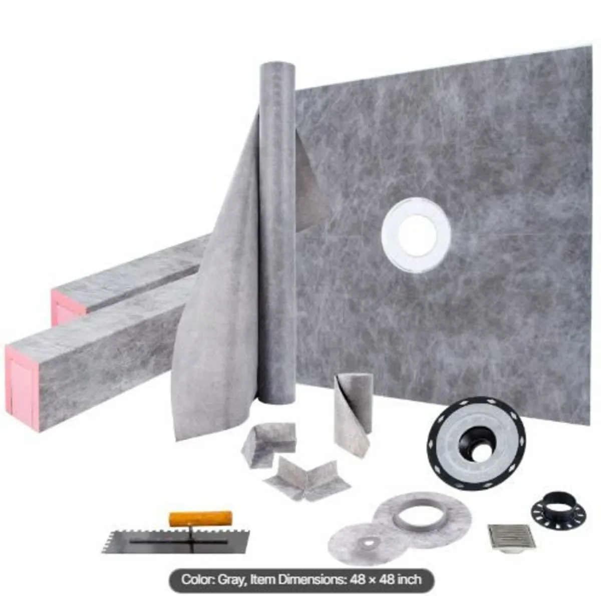 Shower Curb Kit, 48"x48" Watertight - Image 4