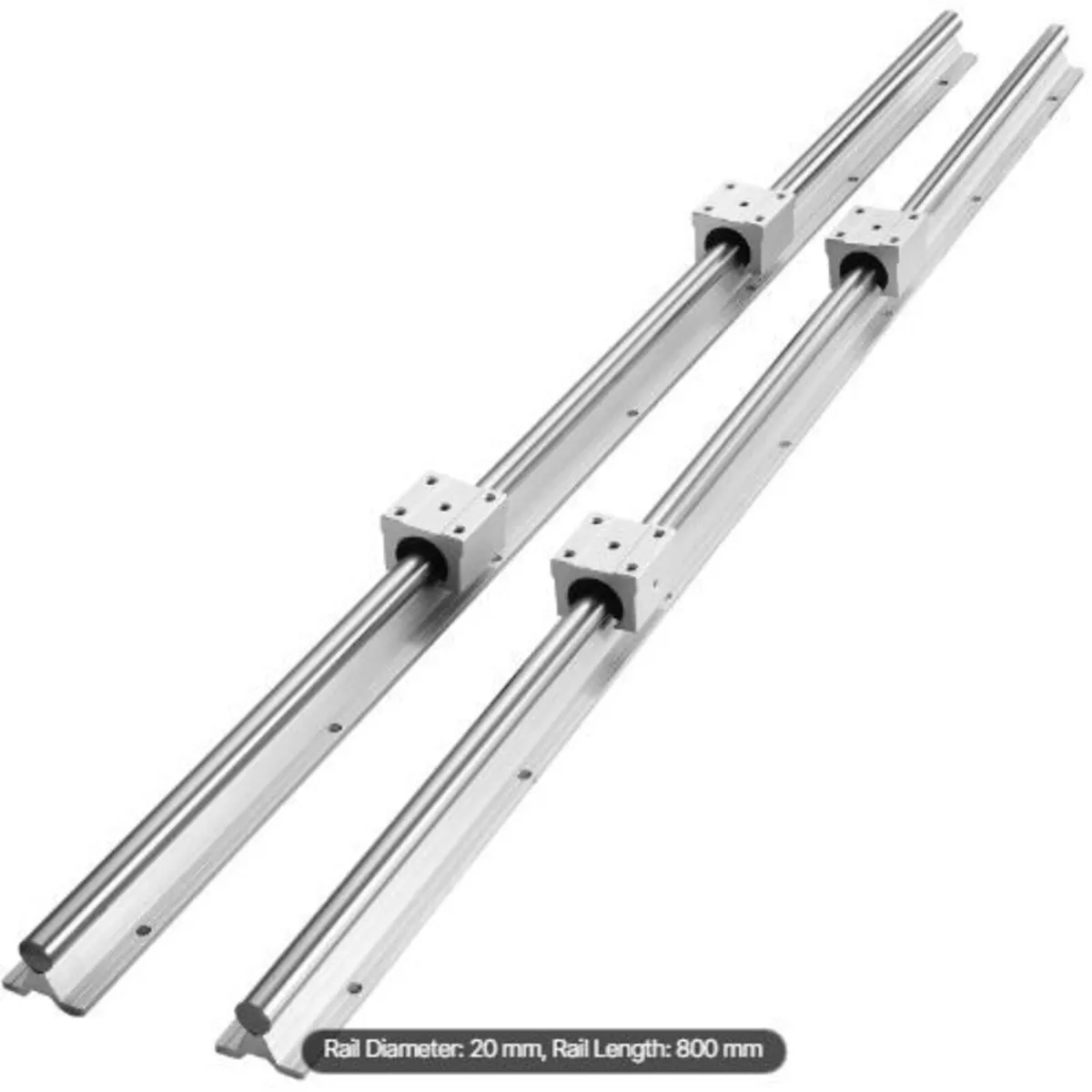 Linear Guide Rail Set, SBR20 800mm, 2 PCS - Image 1