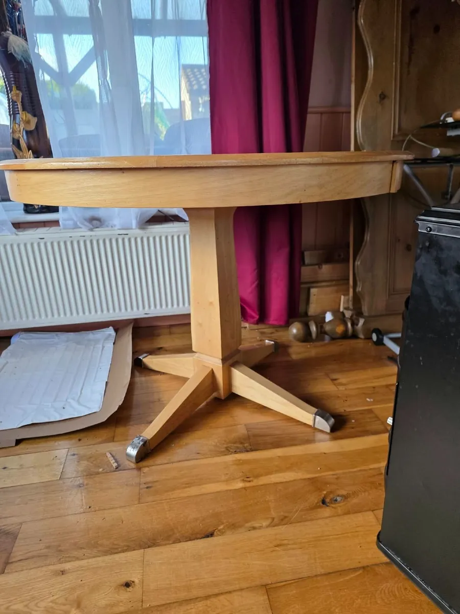 Wooden Round Table - Image 2