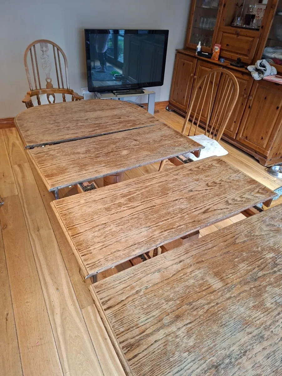 Large Extending Dining Table + 8 Chairs - Image 3