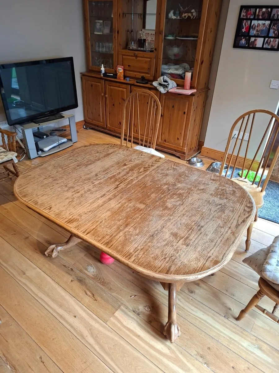 Large Extending Dining Table + 8 Chairs - Image 2