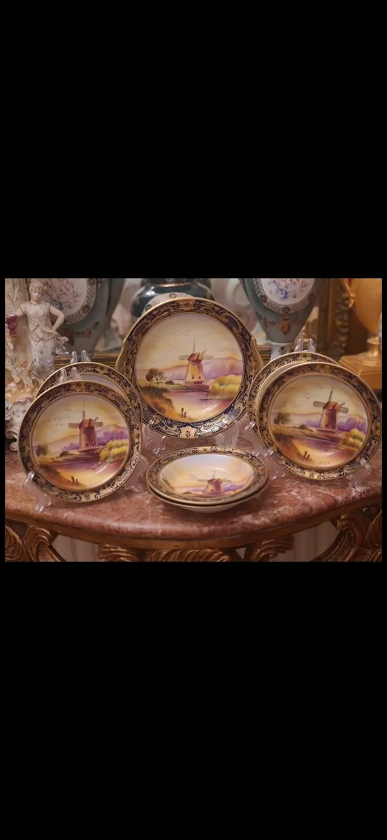Antique Japanese desert service - Image 1
