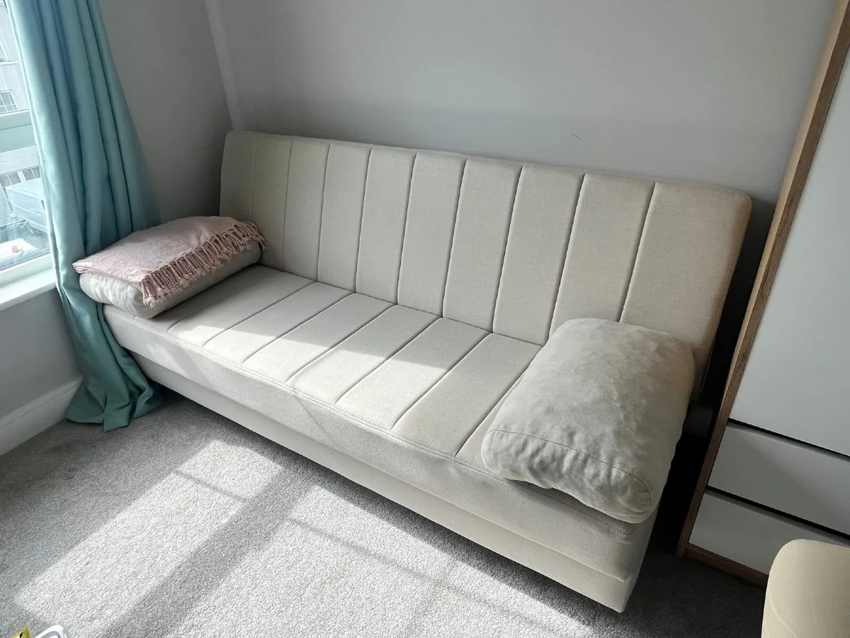 Sofa bed with ottoman storage - Image 2