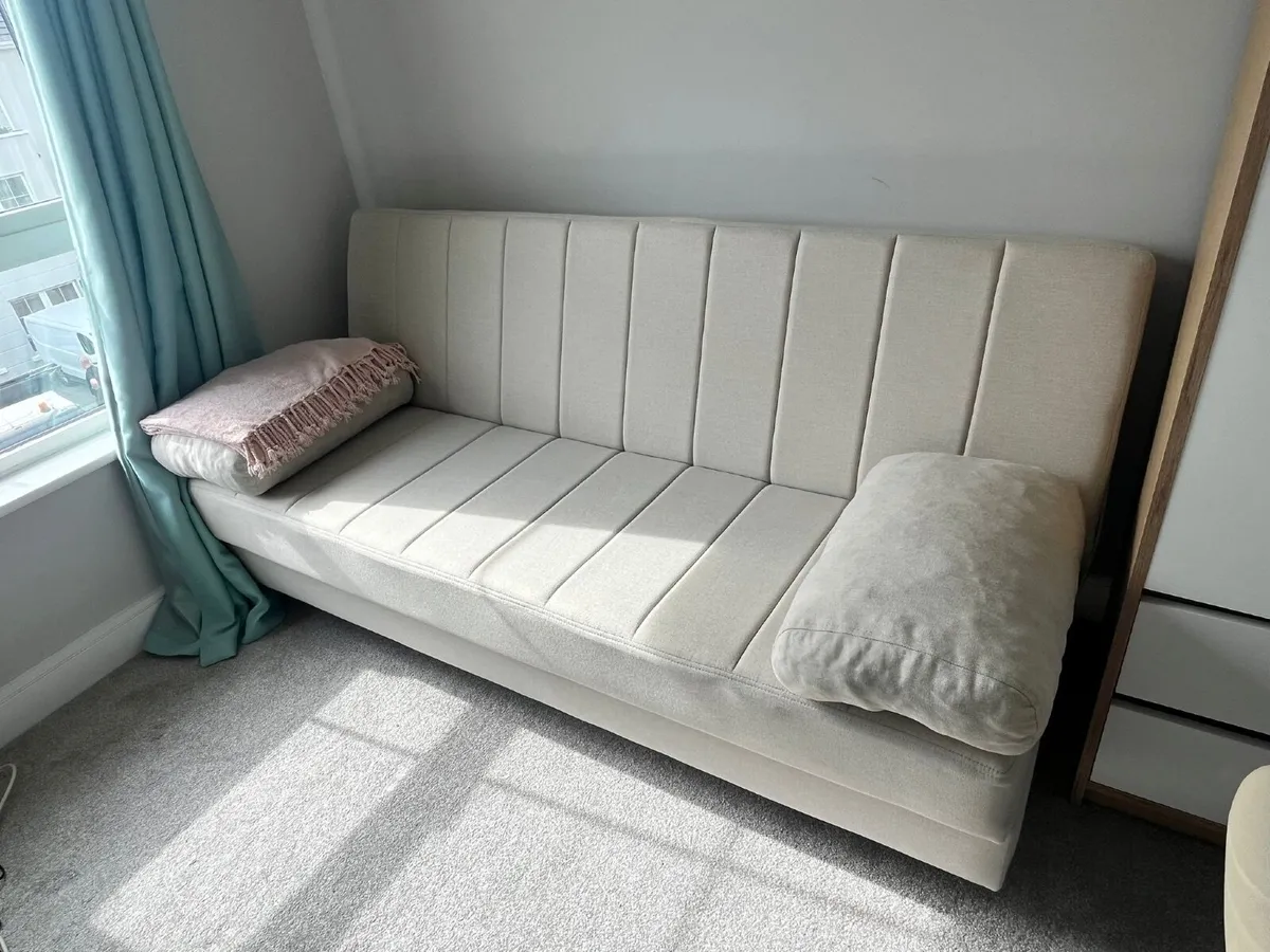 Sofa bed with ottoman storage - Image 4