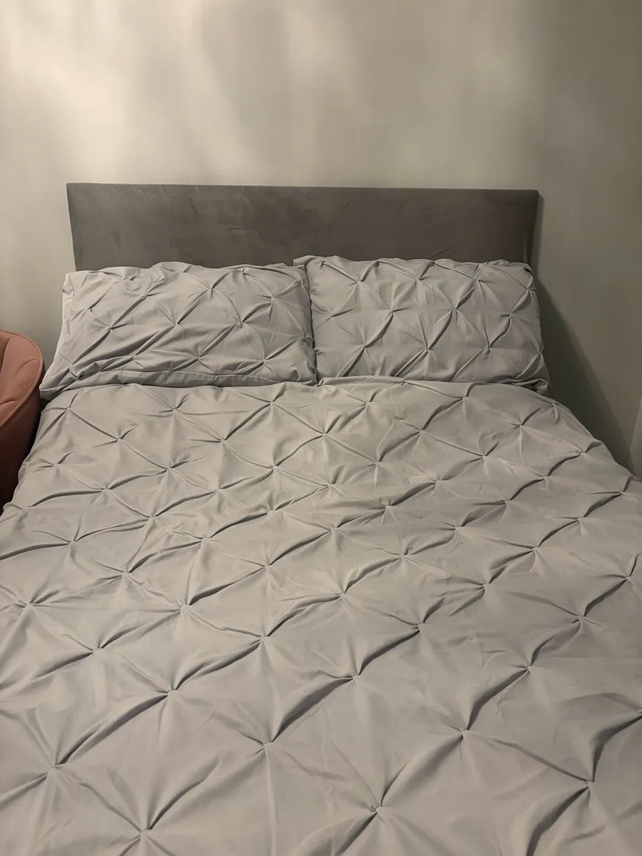 Double Divan Bed with Headboard Clonee D15 - Image 1