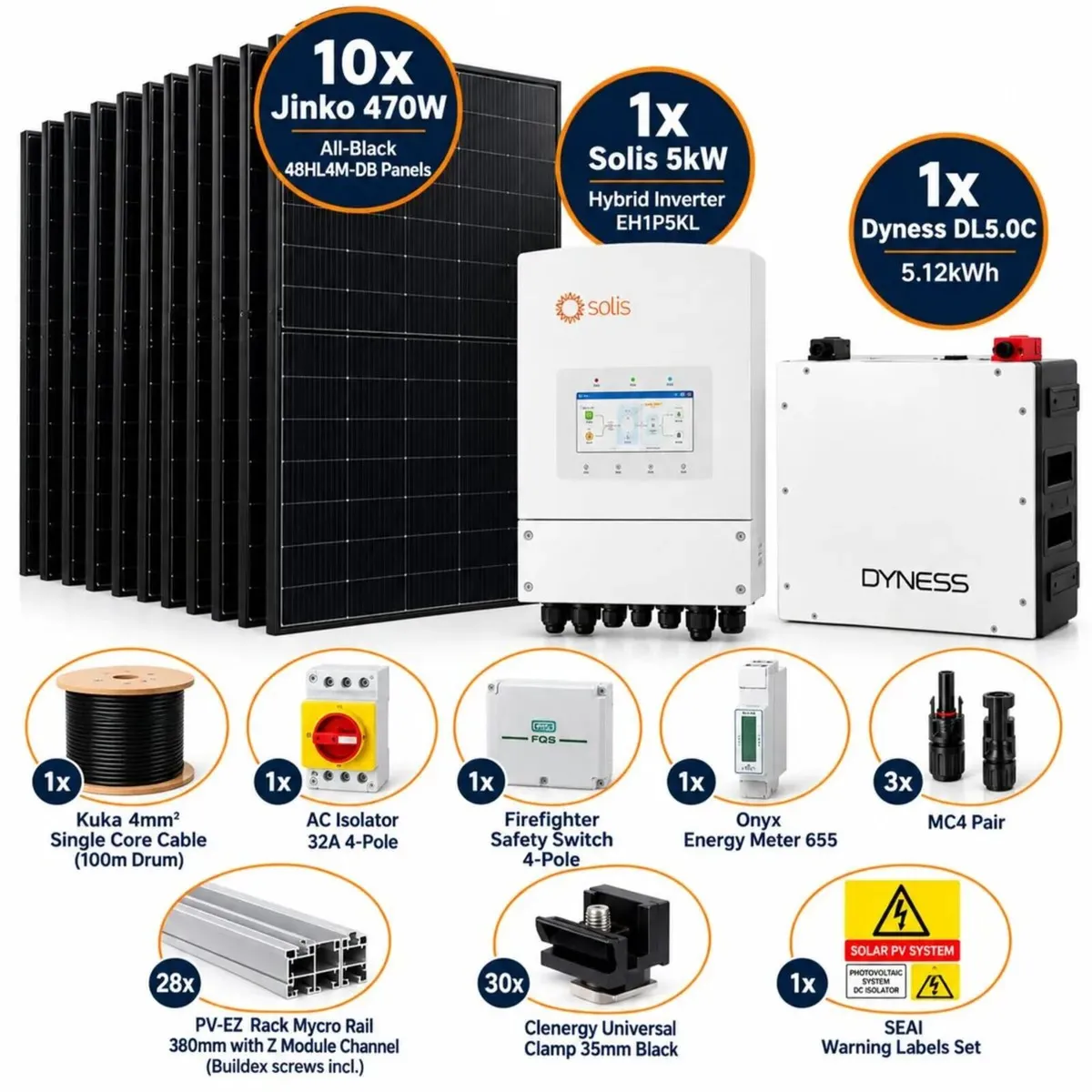 Solar sistem solar panels battery inverter - Image 1