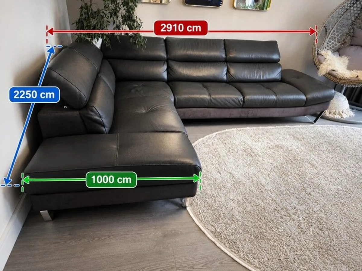 leather Corner Sofa - Image 1
