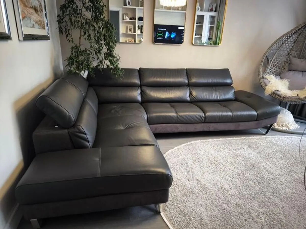 leather Corner Sofa - Image 2