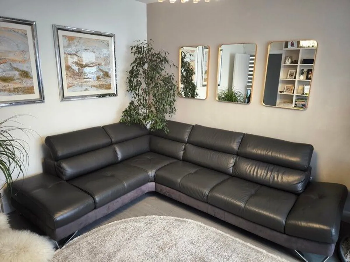 leather Corner Sofa - Image 3