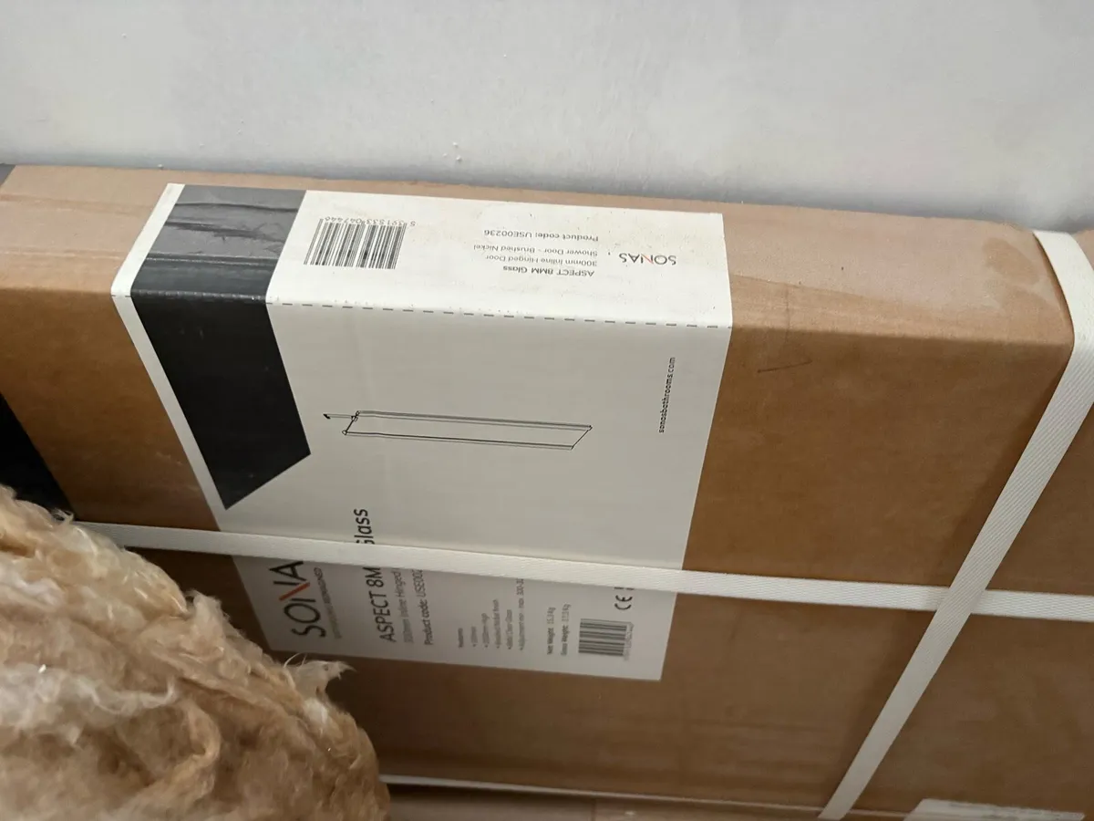Sonas " Aspect" Shower Door Brushed Nikel - Image 4