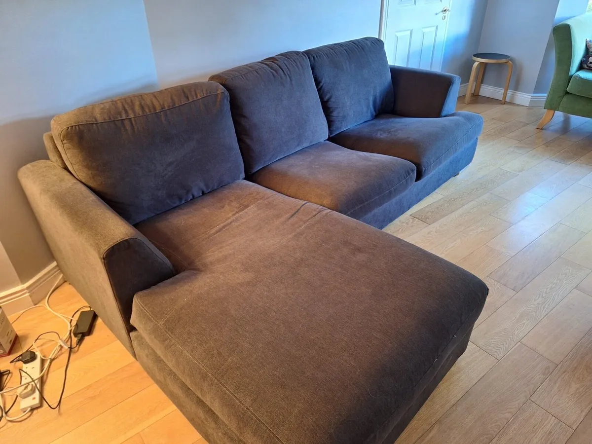 Three 3 Seater Sofa with Chaise Longue - Image 1
