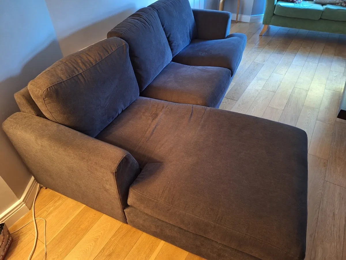 Three 3 Seater Sofa with Chaise Longue - Image 2