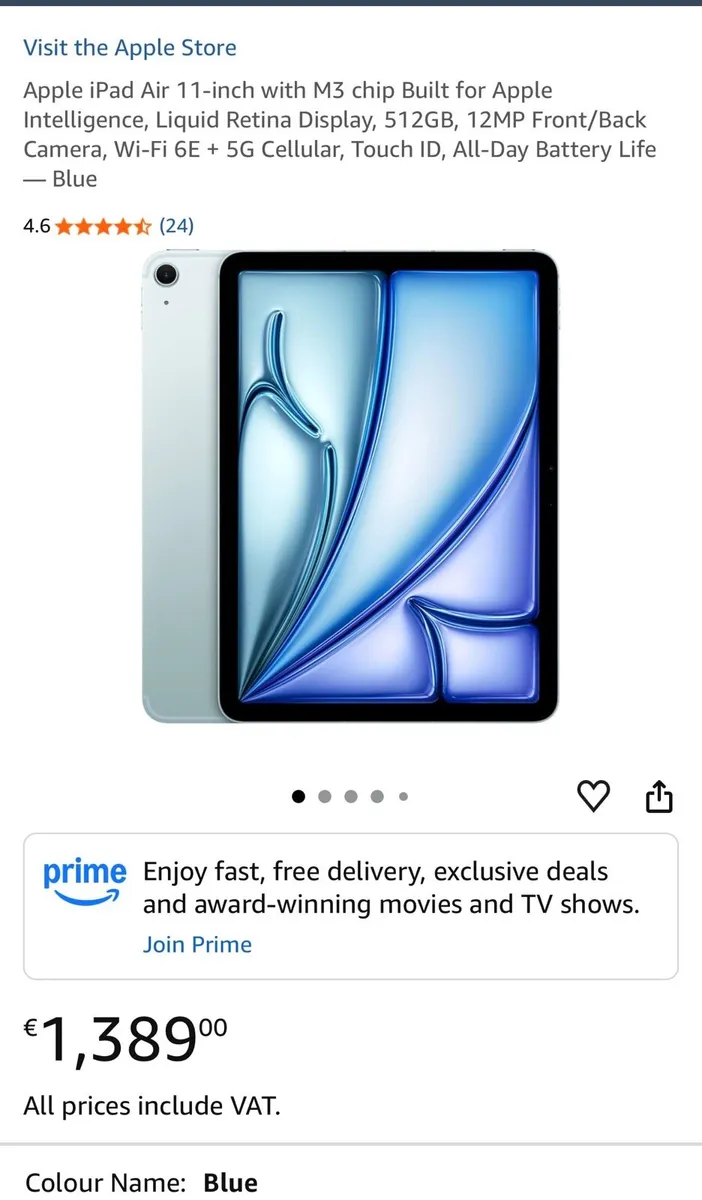 Apple iPad Air 11-inch M3 512- WiFi + Cellular - Image 4