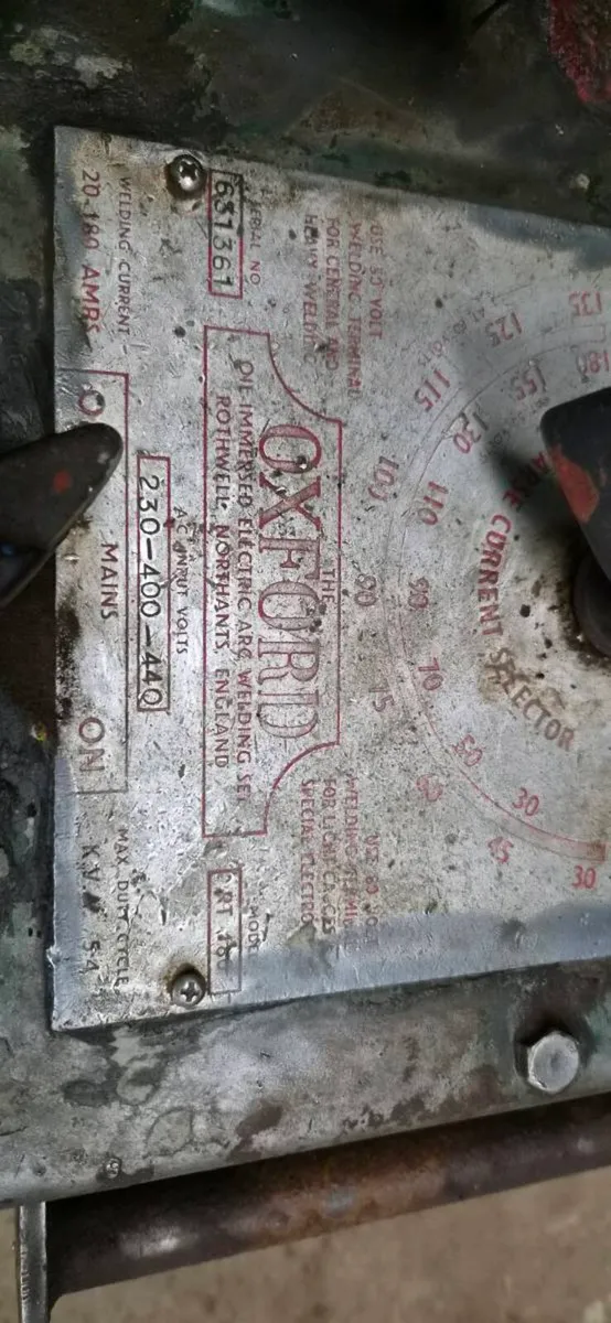 Workshop equipment Oxford welder - Image 1