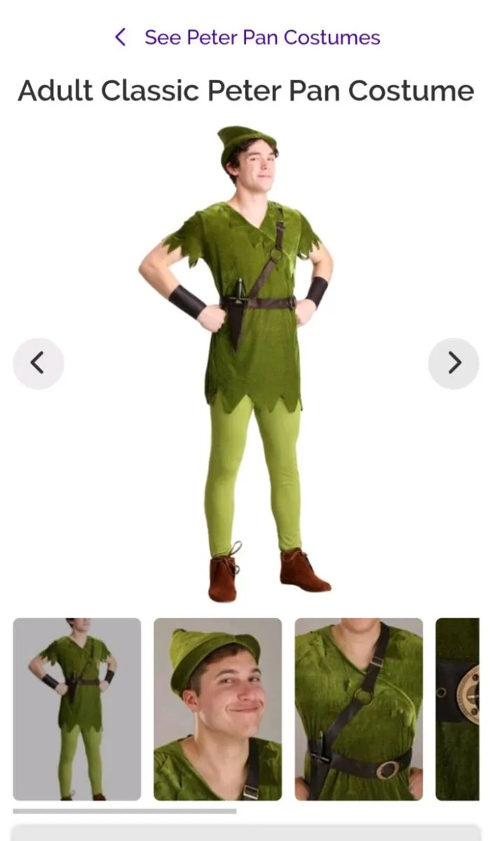 Peter pan halloween costume