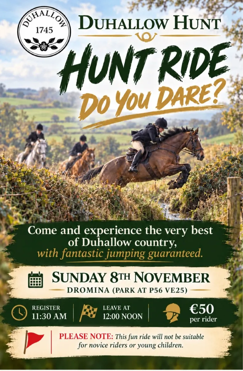 🍂🌟DUHALLOW FOXHOUNDS CLG HUNT RIDE🌟🍂