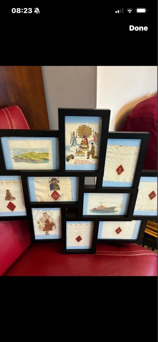 Original Handcrafted Spanish Military Art on Linen - Image 1