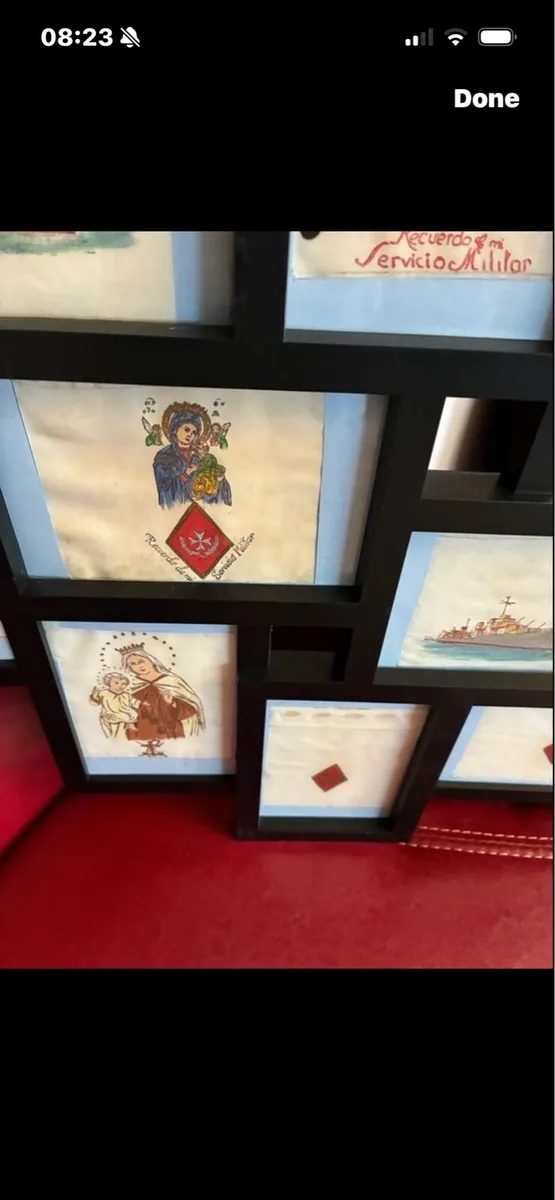 Original Handcrafted Spanish Military Art on Linen - Image 4