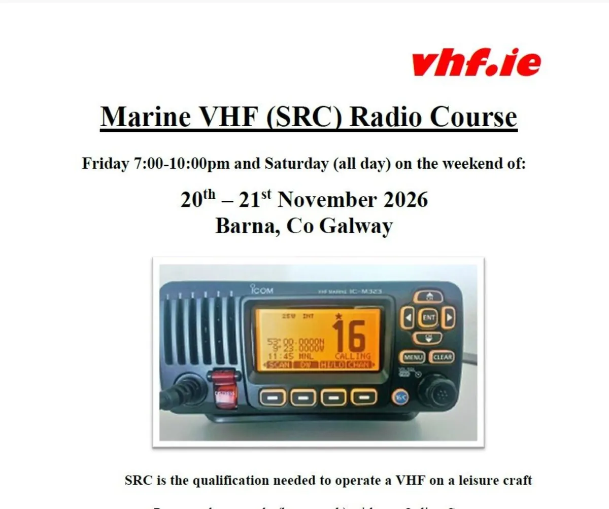 Marine Radio Courses:  4 levels, 6 counties - Image 1
