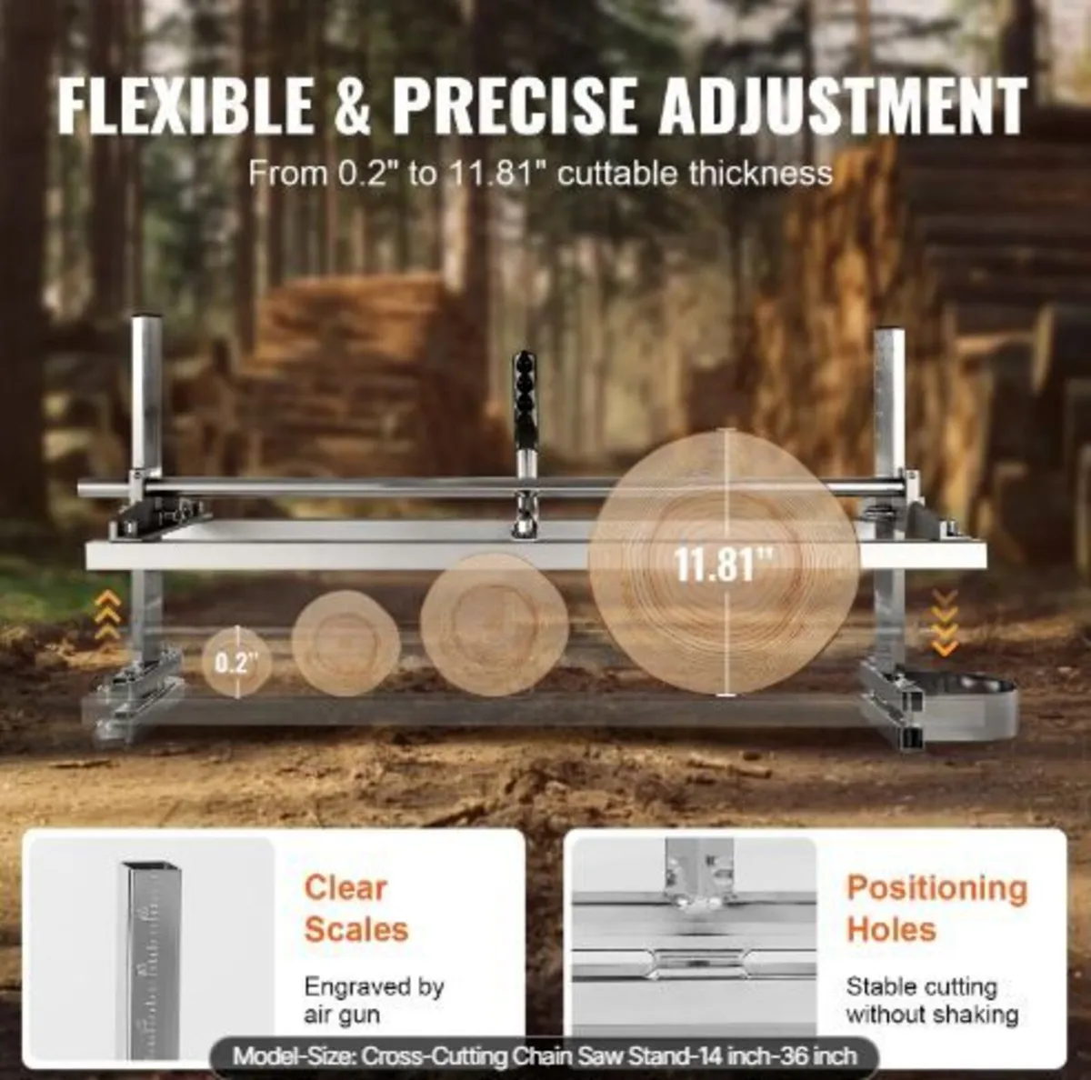 Portable Sawmill 35.6cm-91.4cm Guide Bar - Image 2