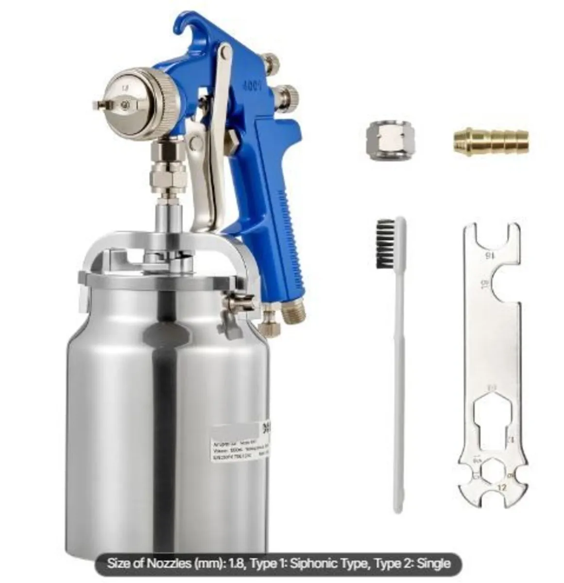 Siphon Feed Spray Gun, High Atomization Air - Image 4