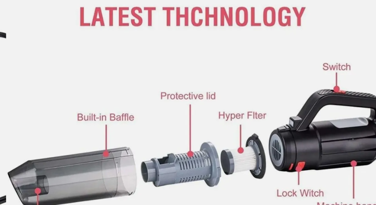 Vacuum Cleaner Blower 2 IN 1 12V. Powerful bat - Image 2